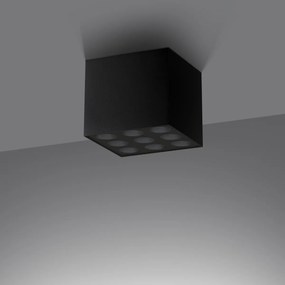 Sollux Stropné svietidlo OZZY čierne LED