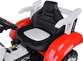 JOKOMISIADA Traktor s prívesom na akumulátor, svietiaci, červený PA0234