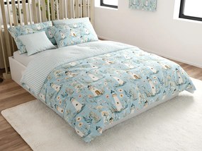 Bavlnené obliečky LIGHTHOUSE POLY modré Rozmer obliečky: 70 x 90 cm | 140 x 220 cm