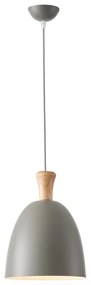 Luster na lanku 1xE27/15W/230V šedá pr. 23 cm