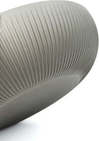Okrasná miska PLANA, sklolaminát, priemer 34 cm, sivá
