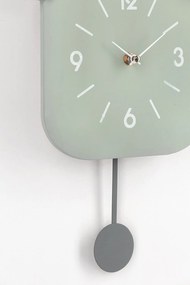 Nástenné hodiny s kyvadlom pendulo zelené MUZZA