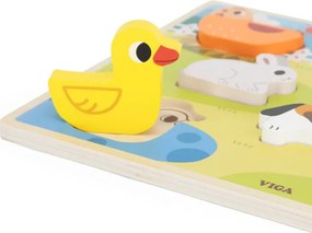 Puzzle na podložke Viga 44702 7 dielikov - farma