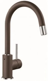 Blanco Mida-S drezová batéria s vyťahovacou sprškou kávová 521461