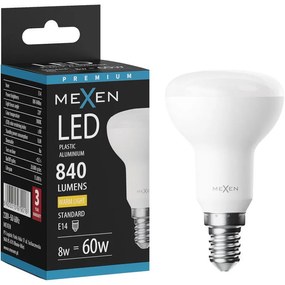 Mexen Nova, LED žiarovka E14, R50, 8W, Teplá - 3000K, 840 lm - L103-E14-0830-01