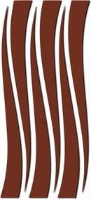 Zrkadlová nálepka na stenu čiary | HELGA: Zrkadlo Silver Plexisklo 30 x 15 cm 2873-9396 OX007- 3D modern stickers