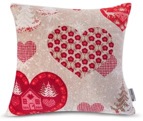 Sada 2 ks obliečok na vankúšiky AMORE 45 x 45 cm