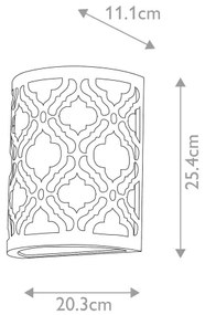 Gilded Nola - Nástenné svietidlo ARABELLA 1xE27/60W/230V