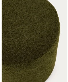 Zelený taburet z textílie buklé Kaeli – Kave Home