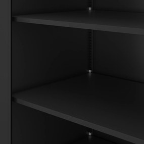 Kartotéková skriňa na kľúč čierna ALEX D600 450 x 1850 x 600 mm