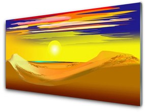 Skleneny obraz Púšť sĺnk umenie 125x50 cm