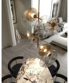 MAXLIGHT P0541 - LED Luster na tyči ALLURE 14xLED/5W/230V pr. 60 cm zlatá