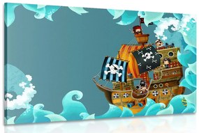 Obraz pirátska loď na mori Varianta: 60x40