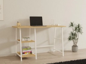 PC stolík Budevu (dub zafírový + biela) . Akcia -22%. Vlastná spoľahlivá doprava až k Vám domov. 1094927