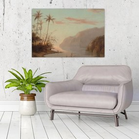 Obraz - Camille Pissarro, A creek in st. Thomas (Virgin Islands), reprodukcia (90x60 cm)