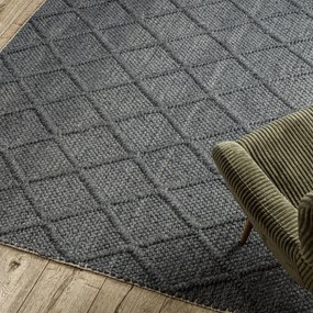 Dywany Łuszczów, Kusový koberec Tahar 99001K antra, 120x180, šedá, obývacia izba