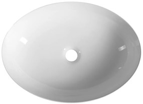 Aqualine Aqualine, Keramické umývadlo na dosku, 50,5x37 cm, biela, 50361