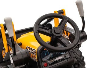 LEAN CARS Nabíjací traktor s lyžicou BW-X002A Žltý