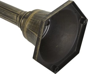 Klasická vonkajšia lampa čierna so zlatou 200 cm IP44 - Daphne