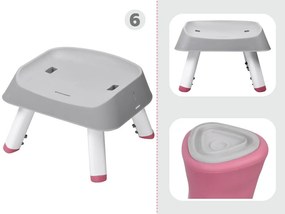 Stolička na kŕmenie set 6v1 ZA4142 - ružová