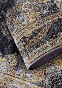 Villeroy & Boch, Kusový koberec Villeroy & Boch 106065 Antracite, Gold – na von aj na doma, 200x285, žltá, chodba / predsieň