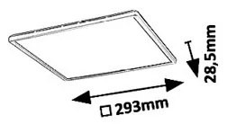 Rabalux 3429 - LED Stropné svietidlo PAVEL LED/18W/230V