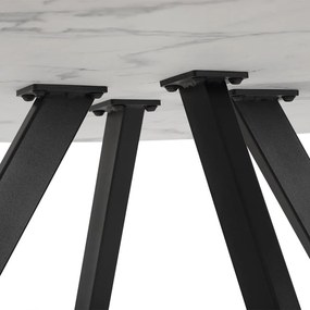 Jedálenský stôl AVENBERG RONDO Ø120 biely