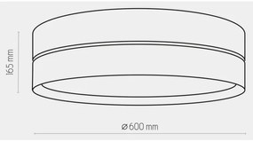 Stropné svietidlo HILTON 4xE27/15W/230V pr. 60 cm mosadz/čierna