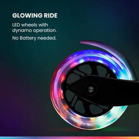 Fun pro ONE Deluxe detská kolobežka 3-6 rokov LED kolieska skladacia do 50 kg nastaviteľná výška