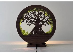 Li-Go 23631/DUB2 - LED Stmievateľná stolová dekorácia LED/12W/230V 30x31 cm dub