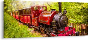 Obraz parného vlaku (120x50 cm)