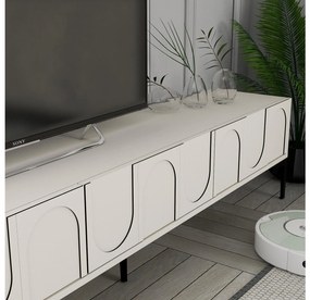 TV stolík/skrinka Bipemu 3 (krémová + čierna) . Vlastná spoľahlivá doprava až k Vám domov. 1095678