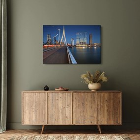 Obraz - Súmrak v Rotterdame, Holandsko (90x60 cm)