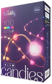 Twinkly TWKH100RGB-T - LED RGB Stmievateľná vianočná reťaz 100xLED 8 m USB Wi-Fi