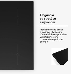Klarstein Velaire indukčná varná doska, elegantná, minimalistická, výkonná, 4 varné zóny, 7000 W, 60 cm