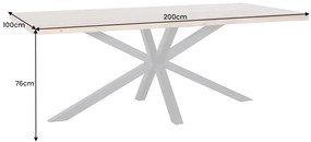 Jedálenský stôl Galaxie Star 200cm dub 50mm prírodný