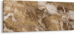 Obraz - Hnedá abstrakcia (120x50 cm)
