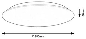 Rabalux 71124 - LED stropné svietidlo RORIK LED/24W/230V 4000K 38 cm