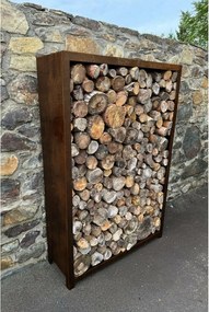 Stora Záhradný drevník 120 x 80 x 40 cm, corten CORGARDEN 1037