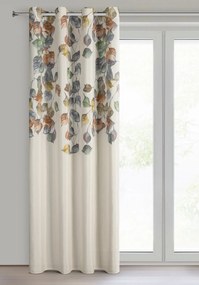 ZÁVES NA KRÚŽKOCH NORA 140X250 CM LISTY