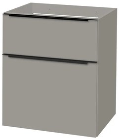 Mereo Mereo, Mailo, kúpeľňová skrinka 61 cm, čierne madlo, MER-CN570SB