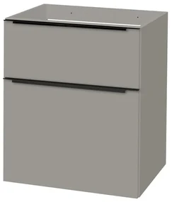 Mereo Mereo, Mailo, kúpeľňová skrinka 61 cm, čierne madlo, MER-CN570SB