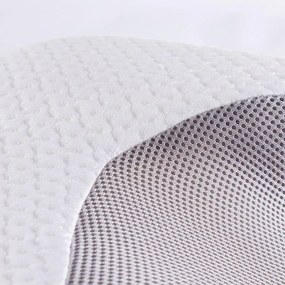 Ergonomický vankúš z pamäťovej peny bielo-šedá 60 x 35 cm