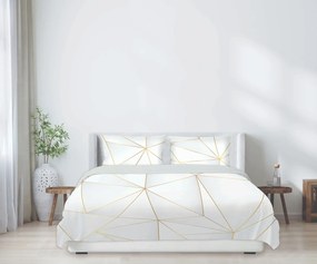 Matex Luxusné bavlnené saténové obliečky 140x200 + 70x90 cm - Prestige "Zlaté línie"