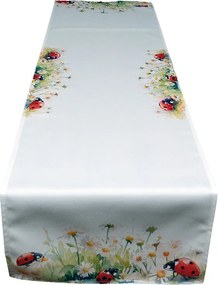Obrus Lienky na lúke 40 × 140 cm
