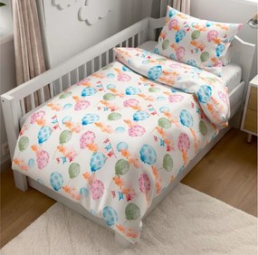 Krepové obliečky do postieľky Renforcé BALUNEA biele Rozmer obliečky: 45 x 65 cm | 90 x 140 cm