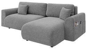 Sivá rozkladacia rohová pohovka (variabilná) Lorine – Ropez