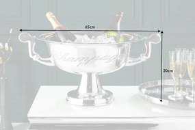 Invicta Interior -  Exkluzívny chladič na šampanské CHAMPAGNE 65 cm strieborný leštený