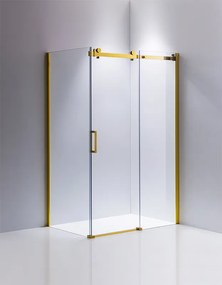 BPS-koupelny Obdĺžnikový sprchový kút HYD-OK203C 120x80 zlatý/transparent - bez vaničky