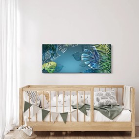 Obraz - Listy tropických rastlín (120x50 cm)
